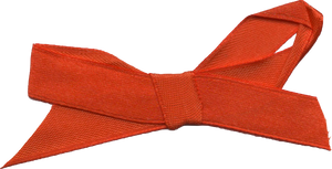 Scrapbook Cutout Red Ribbon Bow